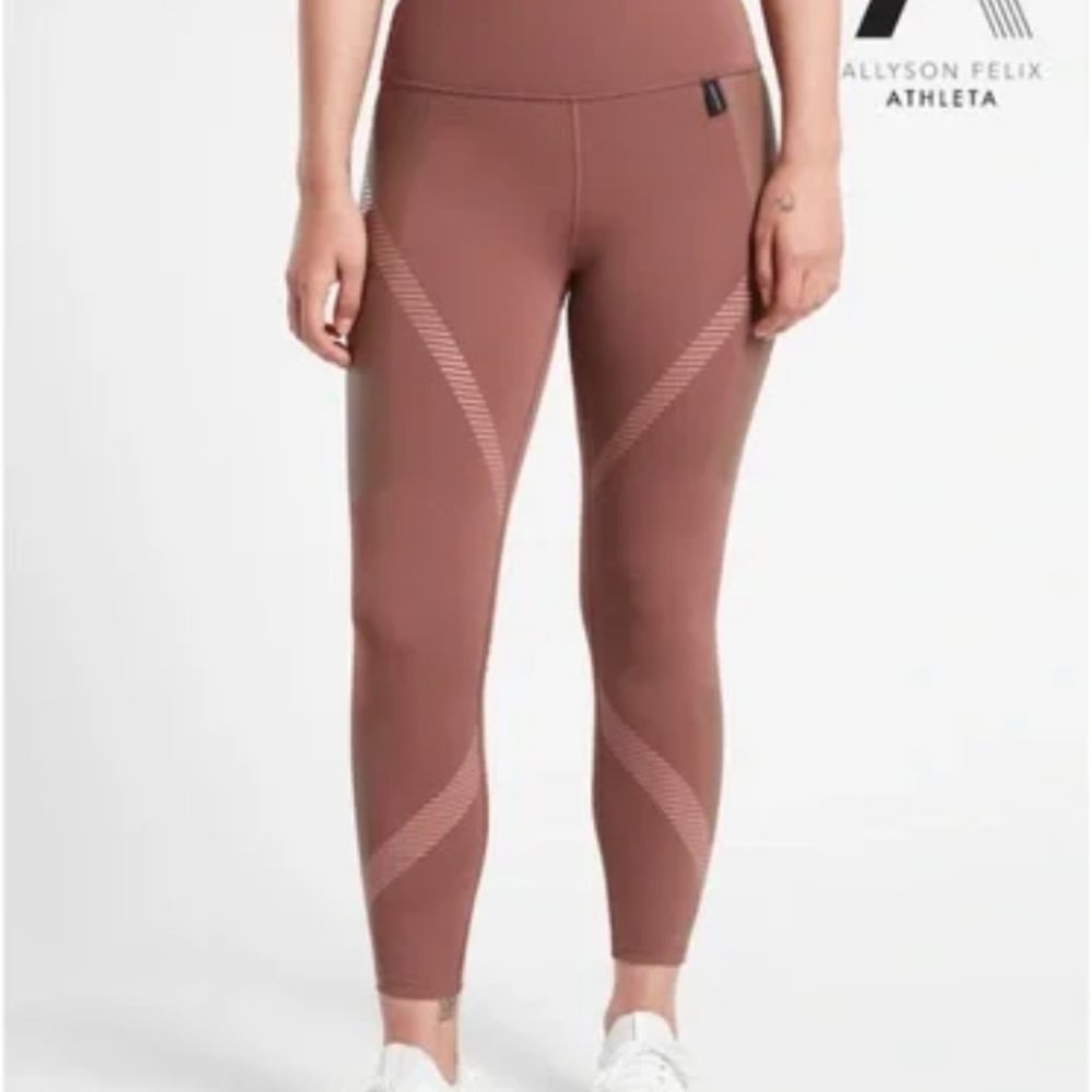 Athleta Legend 7/8 Tights XXS - VGUC - Hearth Rose/ Palermo Pink